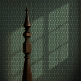 Deco Mod | Brown Geometrical Ellipse Art Deco Wallpaper