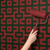 Bright Bold & Eccentric Retro Art Deco Wallpaper {Pacdeco} Wallpaper Sckribbles