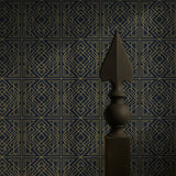 Crystalline Contours | Sophisticated Geometrical Luxury Art Deco Wallpaper