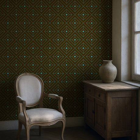 Glamorous & Bold Luxury Art Deco Wallpaper {Square Affair} Wallpaper Sckribbles