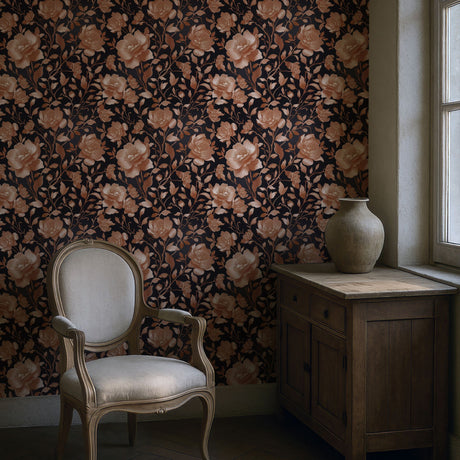 Gold Floral Luxury Chinoiserie Wallpaper {Eden Elegance} Wallpaper Sckribbles