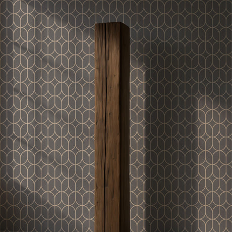 Oblong Intersect | Elegant Classic Geometrical Art Deco Wallpaper Wallpaper Sckribbles