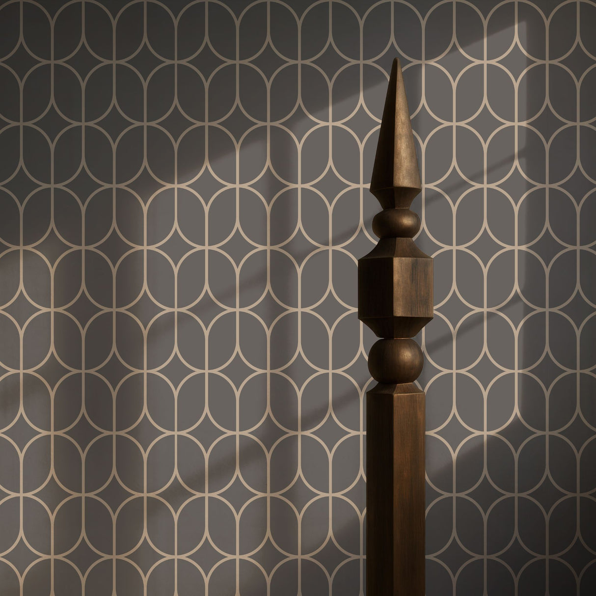 Oblong Intersect | Elegant Classic Geometrical Art Deco Wallpaper Wallpaper Sckribbles Signature - Premium Non-Woven Roll - 24 in x 32.8 ft (61 cm × 10 m) Ellipse Echo
