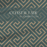 Classic Geometrical Sophisticated Luxury Wallpaper {Timeless T-Bar} Wallpaper Sckribbles Traditional - (Non-Woven) Sample 14'' x 14'' / 35 x 35 cm Coastal Fade