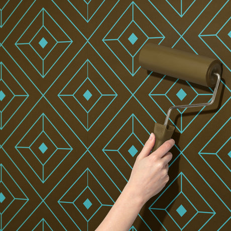 Glamorous & Bold Luxury Art Deco Wallpaper {Square Affair} Wallpaper Sckribbles