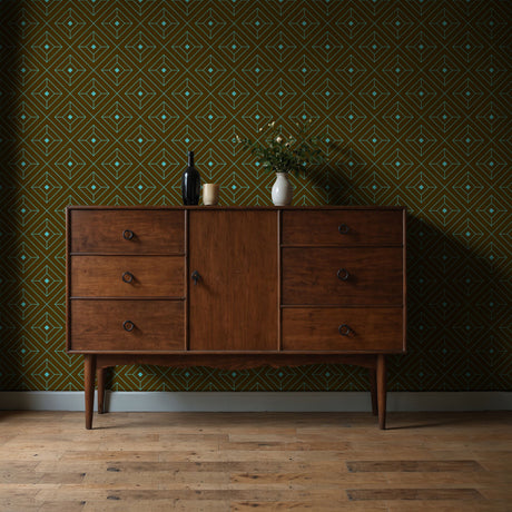 Glamorous & Bold Luxury Art Deco Wallpaper {Square Affair} Wallpaper Sckribbles