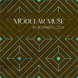 Glamorous & Bold Luxury Art Deco Wallpaper {Square Affair} Wallpaper Sckribbles Traditional - (Non-Woven) Sample 14'' x 14'' / 35 x 35 cm Modular Muse