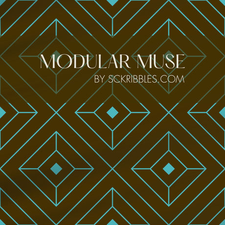 Glamorous & Bold Luxury Art Deco Wallpaper {Square Affair} Wallpaper Sckribbles Traditional - (Non-Woven) Sample 14'' x 14'' / 35 x 35 cm Modular Muse