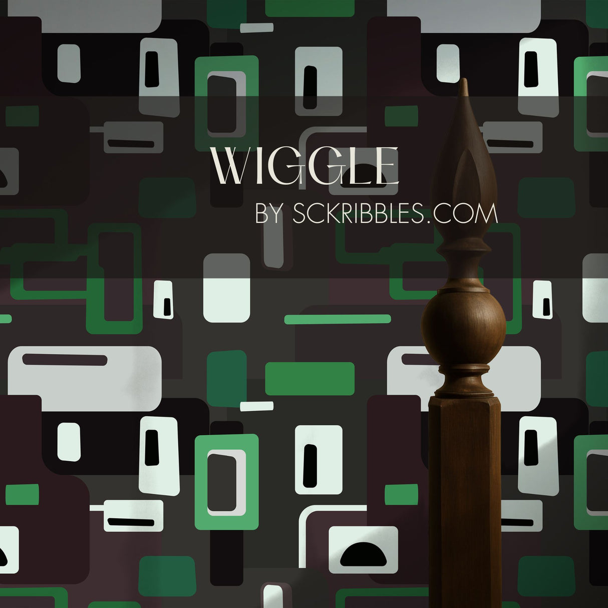 Mellow Pop | Groovy Mid-Century Modern 1970s Wallpaper Wallpaper Sckribbles