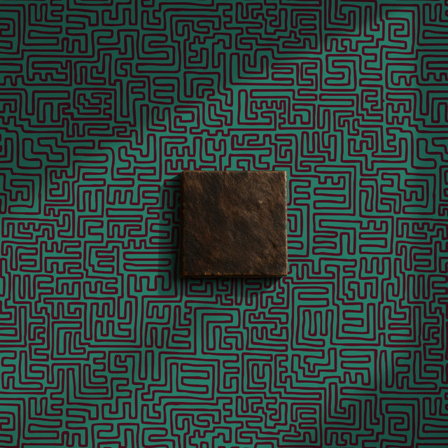 Maximalist Swirls | Cool Trendy Squiggly Bold Maze Wallpaper Wallpaper Sckribbles