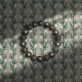 Green striped floral wallpaper for girl's rooms.