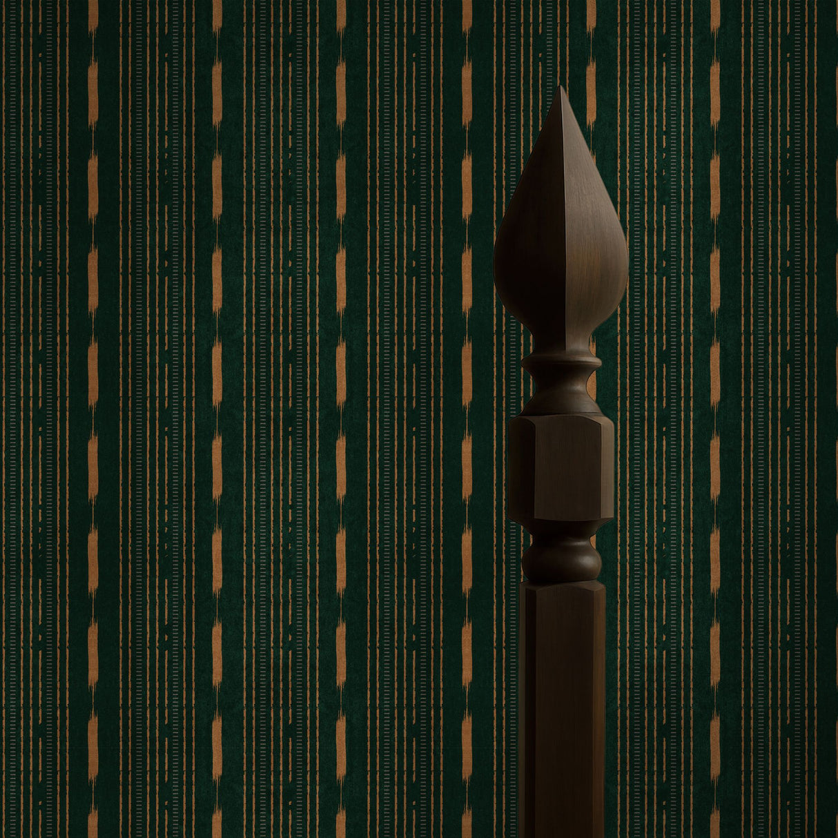 Drifted Grain | Rustic Grunge Organic Weathered Striped Wallpaper