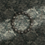 Green vintage forest wallpaper.