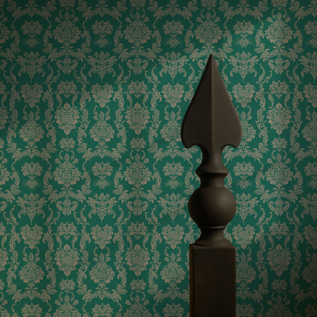 Grand Manor | Vintage Baroque European Damask Wallpaper