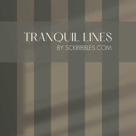 Classic Muted Old-World Understated Striped Wallpaper {Subtle Stripes} Wallpaper Sckribbles Peel & Stick - (Budget) Sample 14'' x 14'' / 35 x 35 cm Tranquil Lines