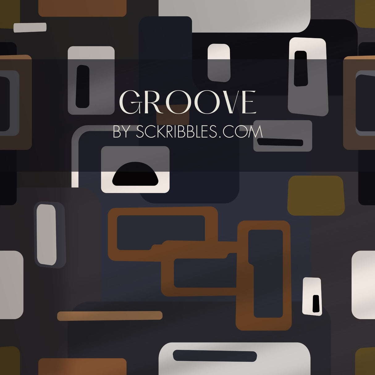 Groovy Mid-Century Modern 1970s Wallpaper {Mellow Pop} Wallpaper Sckribbles