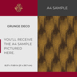 Rebel Deco | Moody Organic Grunge Art Deco Wallpaper Wallpaper Sckribbles Signature - Premium Non-Woven A4 Sample - 8.3 × 11.7 in (21 × 29.7 cm) Grunge Deco