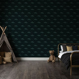 Dark Moody Blue Halloween Bat Wallpaper {Flight of Frights} Wallpaper Sckribbles   