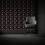 Dark Brown & Blue Christmas Holiday Wallpaper {Winter Wonderland} Wallpaper Sckribbles   