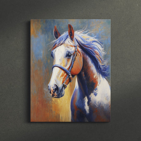 Dreamy Horse Painting Wall Art Canvas {Equine Portrait} Canvas Wall Art Sckribbles   