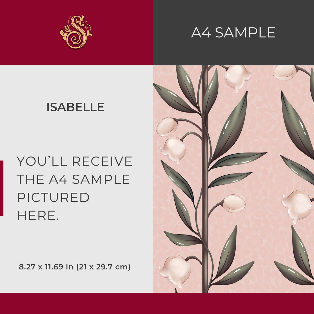 Weaving Bells | Sweet & Feminine Floral Girl's Room Wallpaper