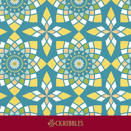 Stained glass window wallpaper.