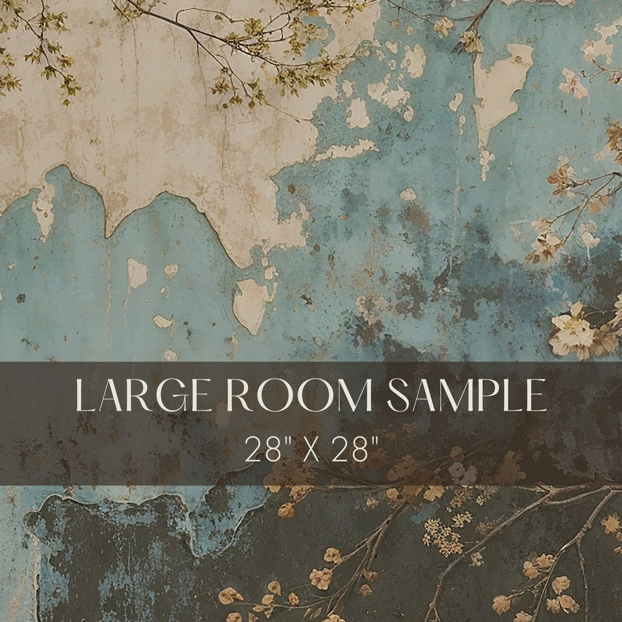 Grunge Weathered Rustic Floral Wallpaper Mural {Grunge Garden} Wallpaper Sckribbles   