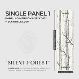 Scenic Landscape Birch Tree Wallpaper Mural {Silent Forest} Wallpaper Mural Sckribbles
