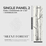 Scenic Landscape Birch Tree Wallpaper Mural {Silent Forest} Wallpaper Mural Sckribbles