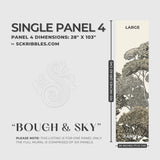 Scenic Trees Forest Landscape Wallpaper Mural {Bough & Sky} Wallpaper Mural Sckribbles