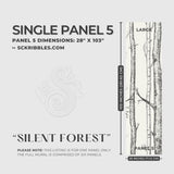 Scenic Landscape Birch Tree Wallpaper Mural {Silent Forest} Wallpaper Mural Sckribbles