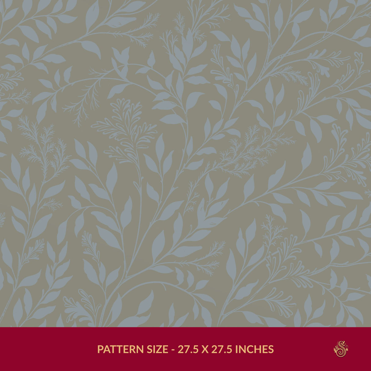 Twiggy Mist | Silver-Gray Elegant Floral Botanical Wallpaper Wallpaper Sckribbles Signature - Premium Non-Woven Roll - 27.5 in x 32.8 ft (70 cm × 10 m) Botany Fog