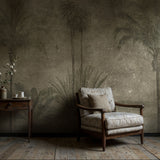 Vintage Muted Weathered Tropical Wallpaper Mural {Rustic Tropics} Wallpaper Mural Sckribbles