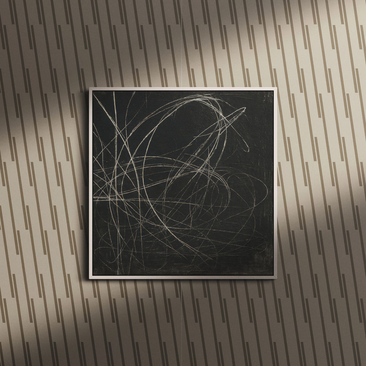 Axis Slash | Modern Geometrical Striped Diagonal Lines Wallpaper