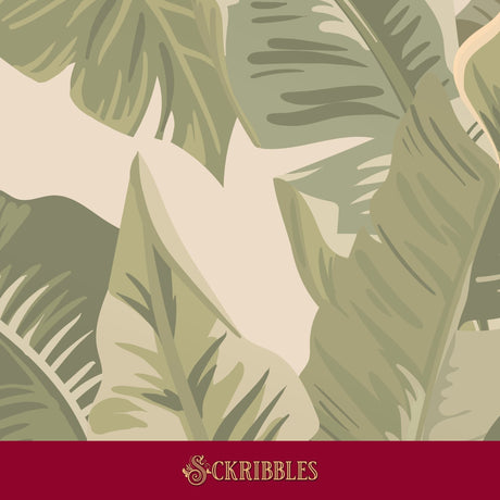 Light green tropical jungle wallpaper.