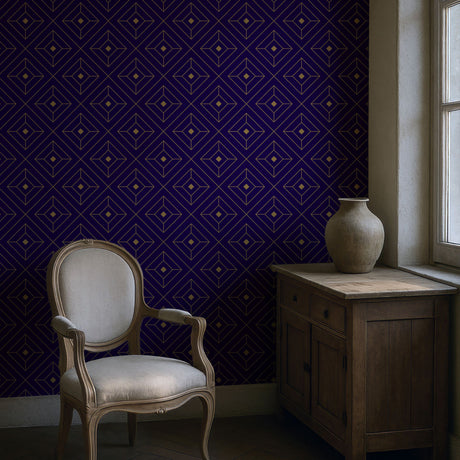 Glamorous & Bold Luxury Art Deco Wallpaper {Square Affair} Wallpaper Sckribbles
