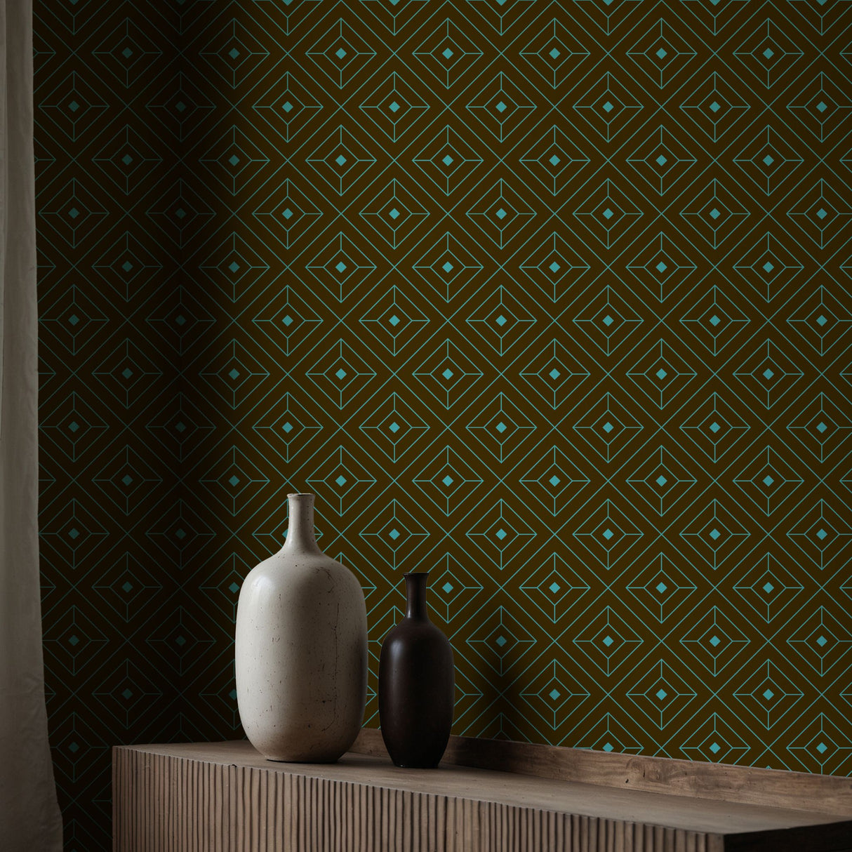 Glamorous & Bold Luxury Art Deco Wallpaper {Square Affair} Wallpaper Sckribbles