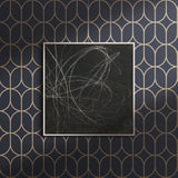 Oblong Intersect | Elegant Classic Geometrical Art Deco Wallpaper Wallpaper Sckribbles