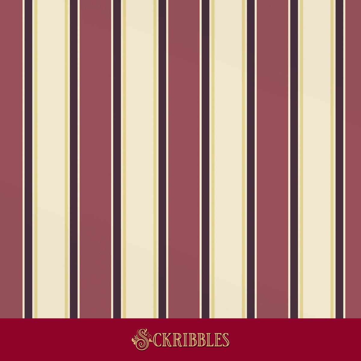 Regal Stripes | Classic Masculine Striped Wallpaper
