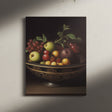 18th Century Vintage Bowl of Fruit Wall Art Canvas {Royal Fruit} Canvas Wall Art Sckribbles   