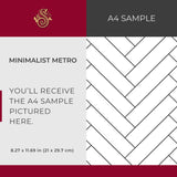 Classic Sub | Timeless Minimalist Geometrical Subway Tiles Wallpaper