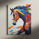 Modern Colorful Horse Wall Art Canvas {Horse Dash} Canvas Wall Art Sckribbles   