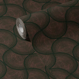 Dark & Moody Dotted Fan Art Deco Wallpaper {Fanform} Wallpaper Sckribbles