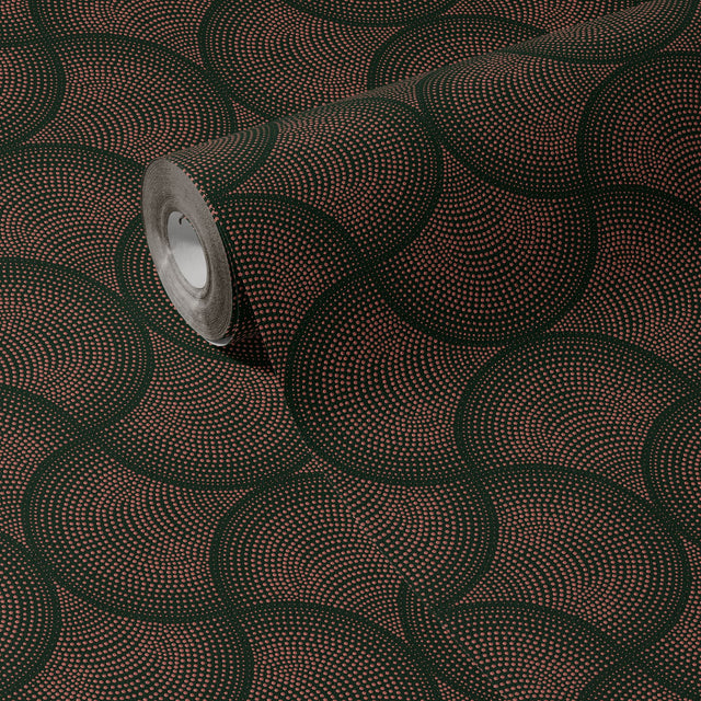Dark & Moody Dotted Fan Art Deco Wallpaper {Fanform} Wallpaper Sckribbles