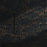 Moody Botanical Scenic Asian Wallpaper {Serene Ascend} Wallpaper Sckribbles