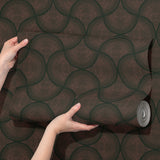 Dark & Moody Dotted Fan Art Deco Wallpaper {Fanform} Wallpaper Sckribbles