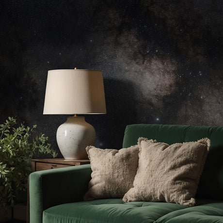 Dark Galaxy Stars Boy's Room Wallpaper Mural {Cosmic Veil} Wallpaper Mural Sckribbles