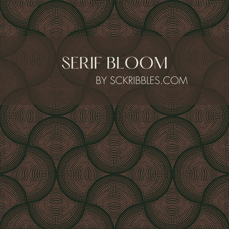 Dark & Moody Dotted Fan Art Deco Wallpaper {Fanform} Wallpaper Sckribbles