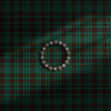 Moody green plaid wallpaper.