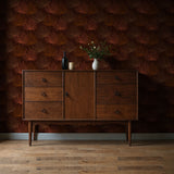Flamboyant Tropical Palm Leaf Fronds Wallpaper {Sheer Palms} Wallpaper Sckribbles